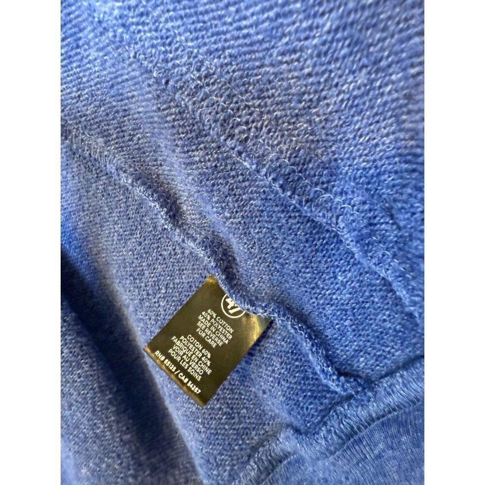 New York Knicks Mens Med 47 Brand Blue Gray Full Zip Track Jacket NBA Logo - Picture 12 of 13